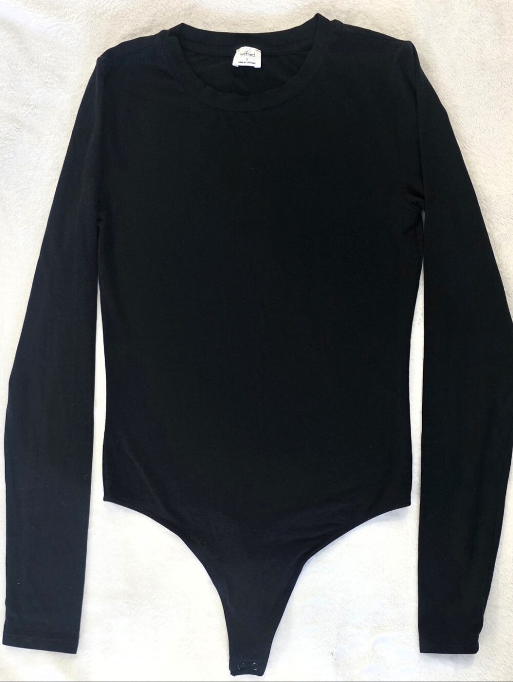 Aritzia Wilfred Black Long Sleeve Bodysuit - Size S